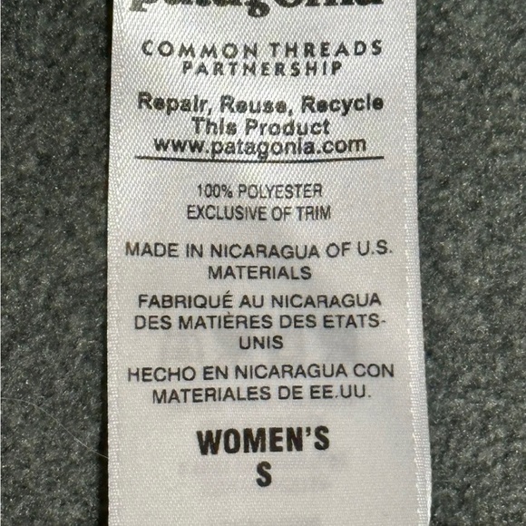 Patagonia Synchilla Snap  Pullover Jacket Women's Size small gray - Picture 6 of 6